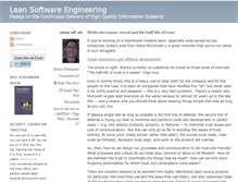 Tablet Screenshot of leansoftwareengineering.com